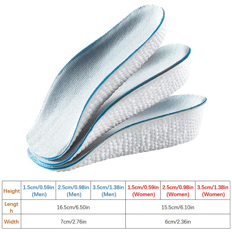 Heightening Arch Support Insoles — 1.5/2.5/3.5cm Height-Boost Pair — view 2 of braces & support