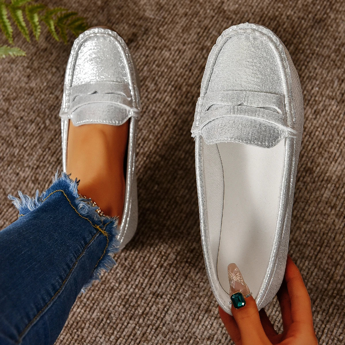 Flats & Ballet — Comfortable Lightweight Loafer Flats, Spring Autumn Shallow Slip-Ons — view 6 of flats & ballet