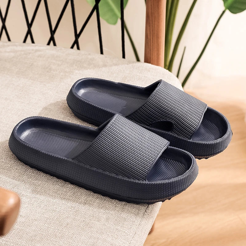 Summer Sandals Cloud Bathroom Home Slides — EVA Soft-Sole Non-Slip Slippers — view 9 of summer sandals