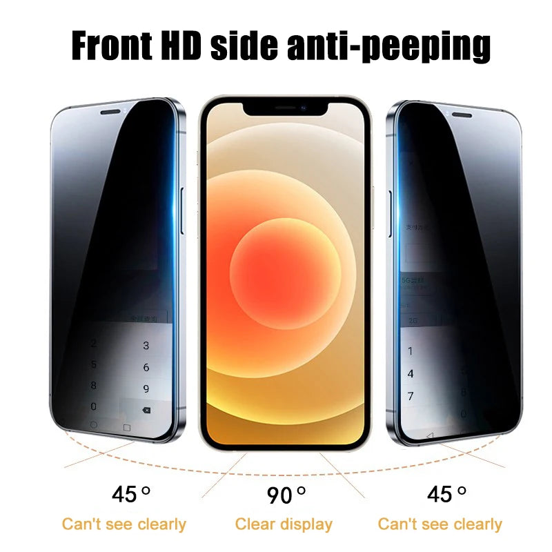 Anti-Spy Privacy Tempered Glass for Samsung Galaxy S25/S24 Ultra + Lens Bundle — view 4 of screen protectors