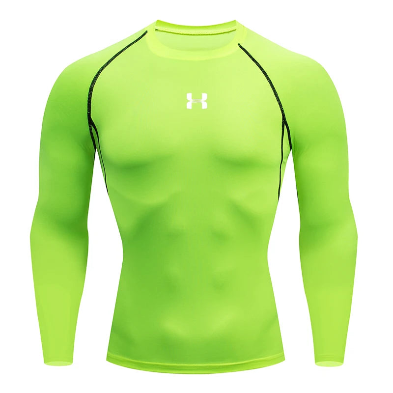 Men&rsquo;s Running Compression Tee &mdash; Long-Sleeve Athletic Rashguard &amp; Training Shirt — view 15 of sports & fitness