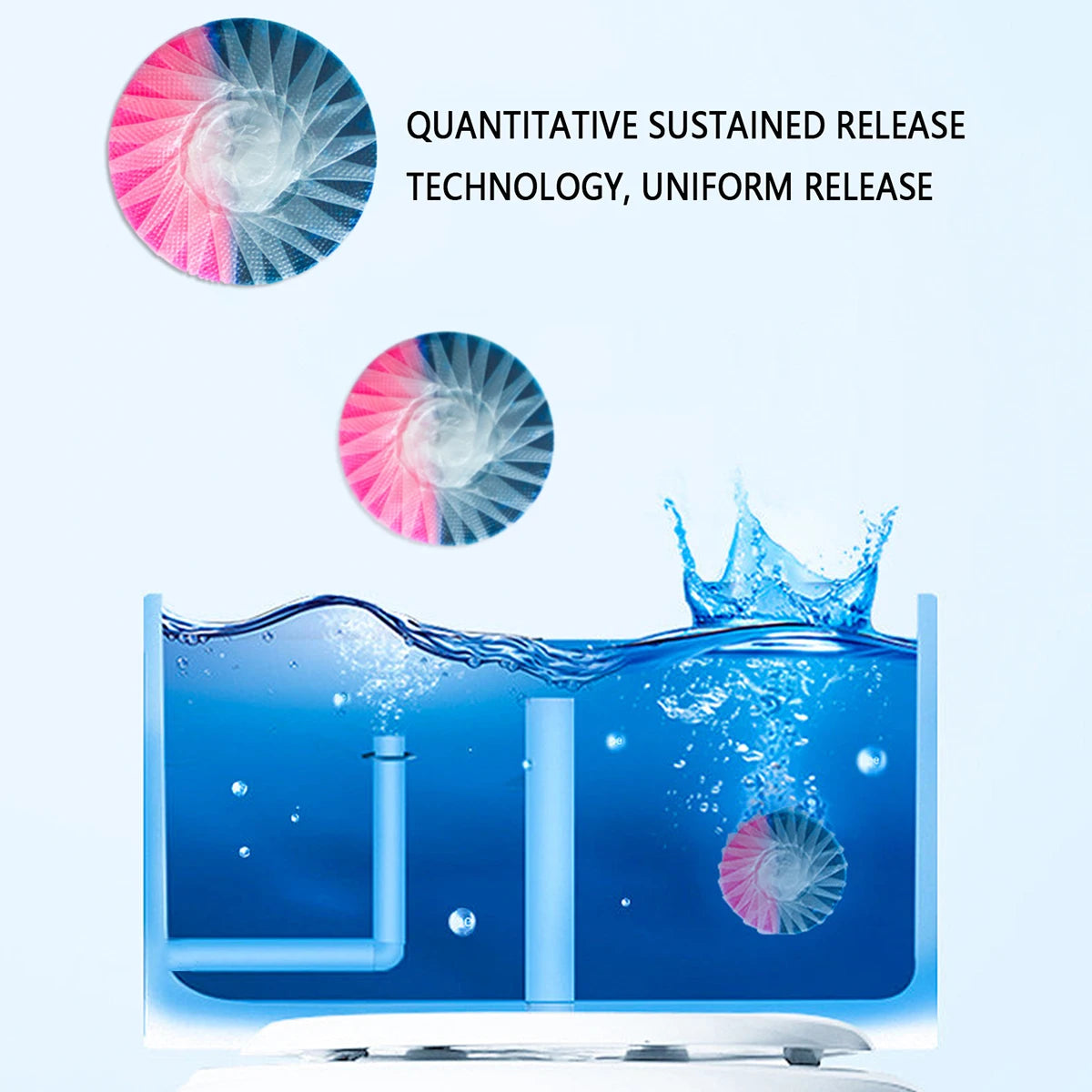 Automatic Toilet Bowl Cleaner Tablets - Continuous Release Technology, Long-Lasting Freshness — view 4 of home & kitchen
