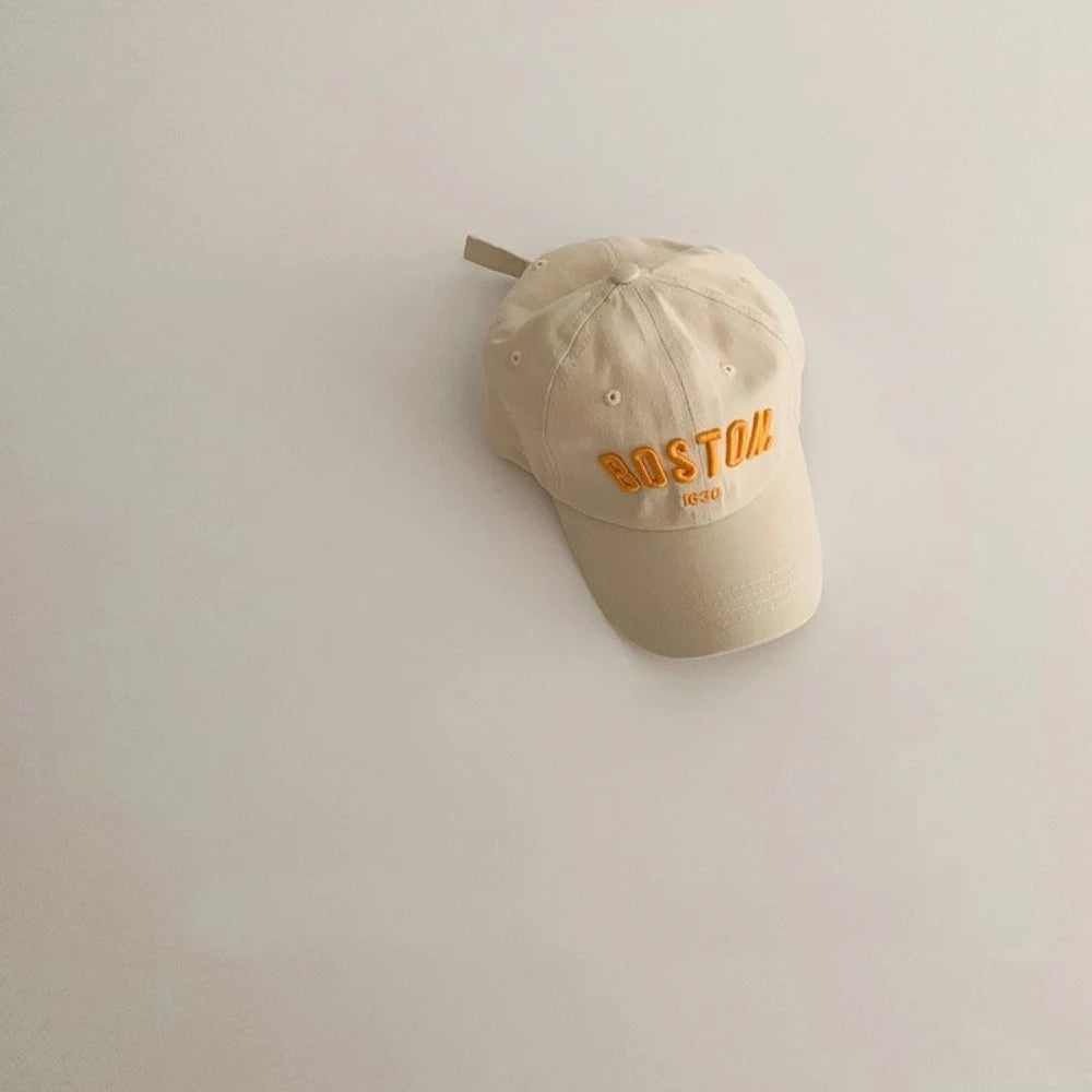 Kids Embroidered Letters Baseball Cap - Korean-Style Varsity Cap for Boys & Girls — view 9 of kids baseball caps