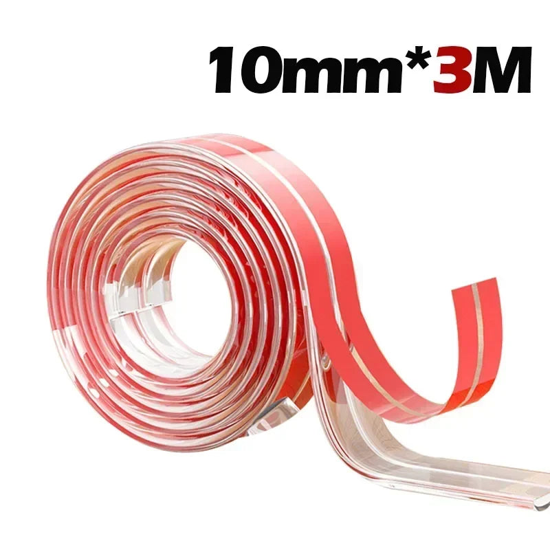 Transparent Baby Edge Protection Strip - Anti-Bump Furniture Guard with Tape