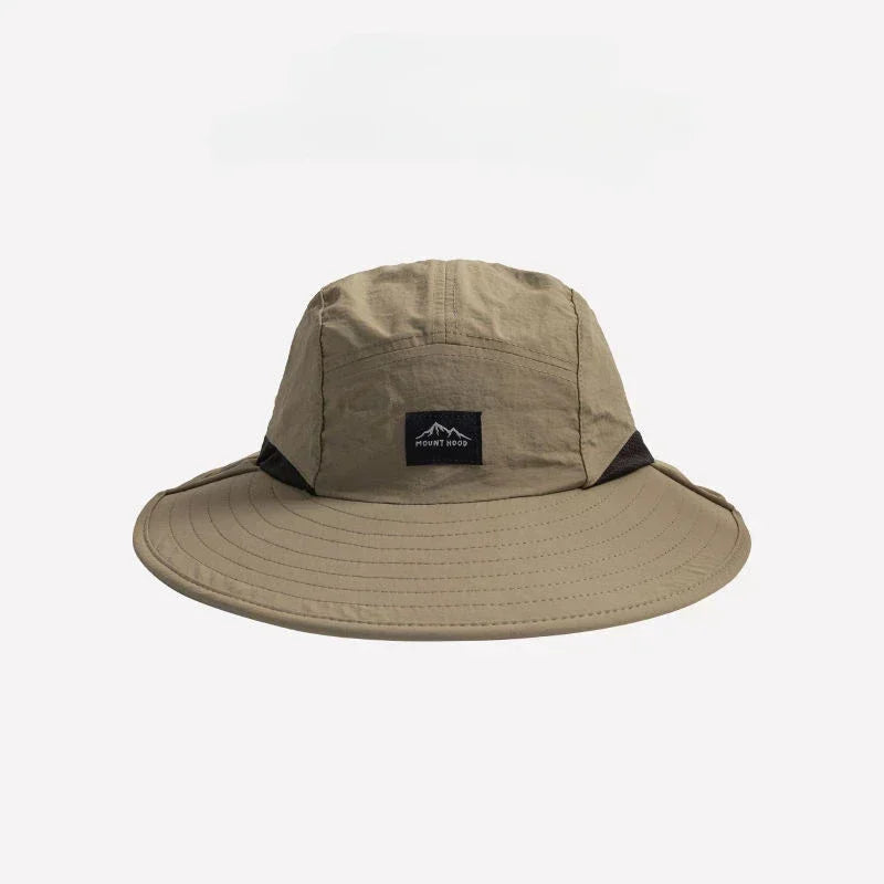 Bucket Hat Wide Brim Neck Protection — UV Outdoor Hiking Fishing Gardening Sunscreen Panama — view 4 of hats & caps