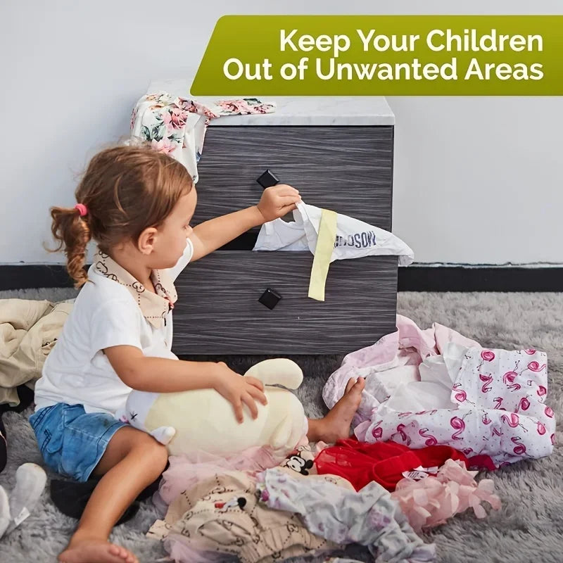 Baby Safety Cabinet Locks - Adhesive Child-Resistant Drawer Latches — view 2 of baby safety