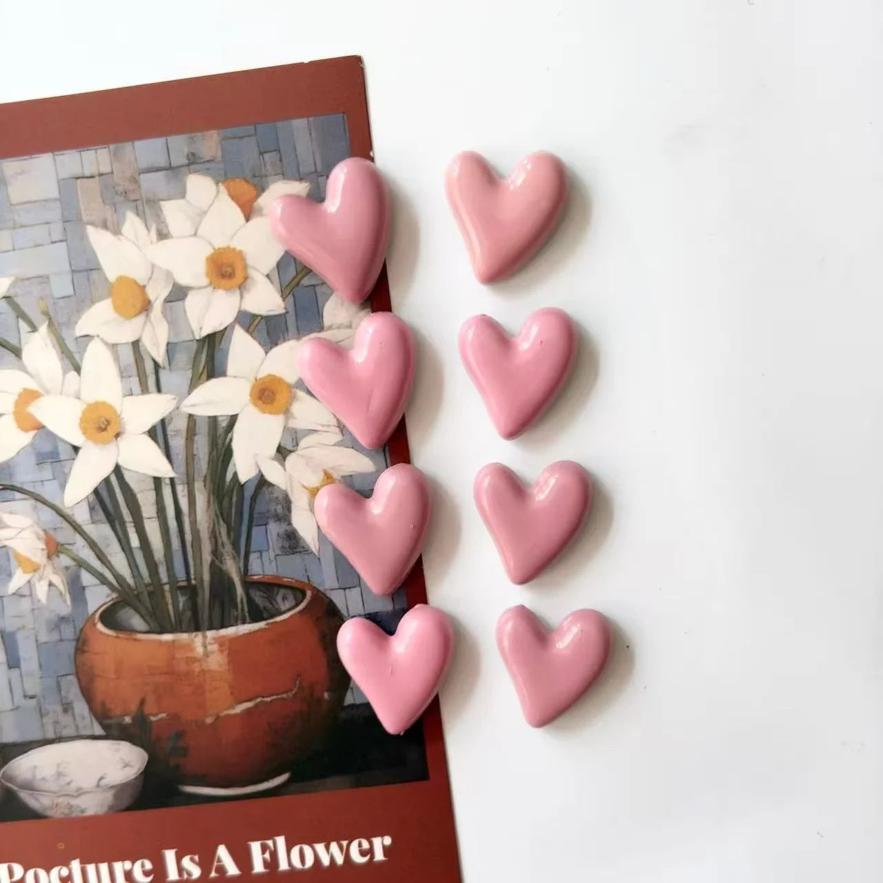 Home Decor Heart-Shaped Fridge Magnets — 6/12 Pcs Cute Decorative Stickers for Kitchen, Home & Office — view 7 of home decor