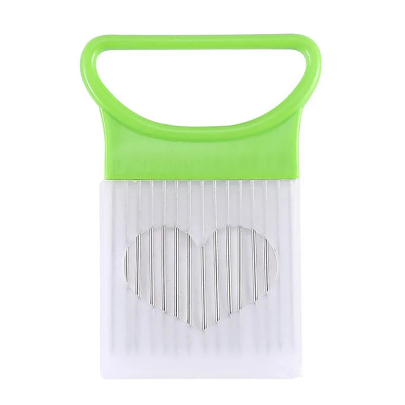 Colorful Onion Slicer — Stainless Steel Potato Chip & Onion Holder for Chopping — view 9 of kitchen gadgets