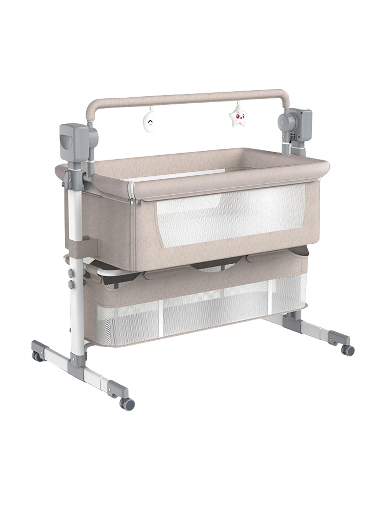 Portable Baby Crib with Mesh Canopy - Travel Bassinet Nest for Newborns — view 2 of baby cribs