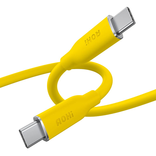 AOHI 240W PD 3.1 USB-C to USB-C Silky Cable — Premium Fast Charge 3.3ft — view 1 of chargers & cables