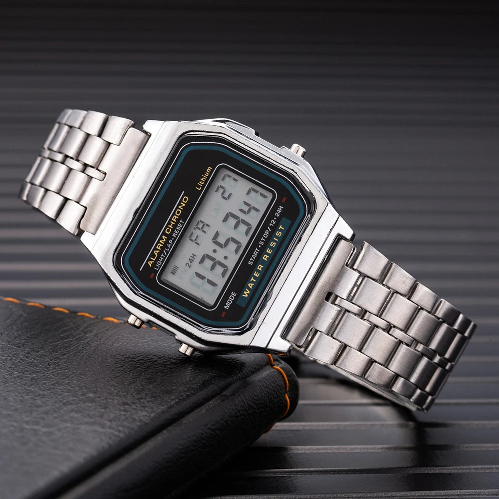 2025 Digital Watches For Men Sports Waterproof Bracelet Clock Gold Electronice LED Wristwatch Women Casucal montre homme relogio — view 7 of product