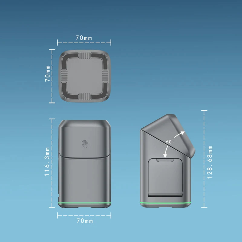 3-in-1 Magnetic Wireless Charger Stand for iPhone, for Apple Watch, for AirPods MagSafe — view 5 of chargers & cables
