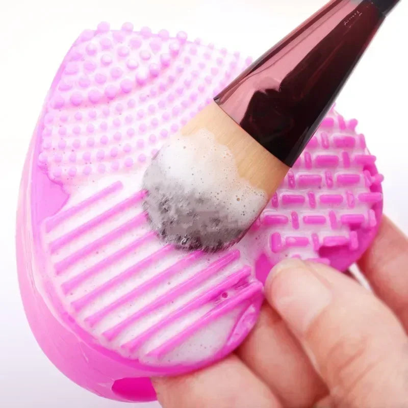 Makeup Brush Cleaner Pad (1PC) – Universal Silicone Washing Mat for Deep Cleaning Brushes — view 3 of beauty & personal care