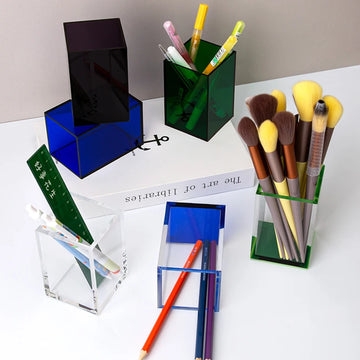 Acrylic Makeup Brush Holder,Cosmetic Brush Storage Organizer,Pencil Pen Holder Cup,Accessories for Office School Home Supplies — view 1 of beauty persona care
