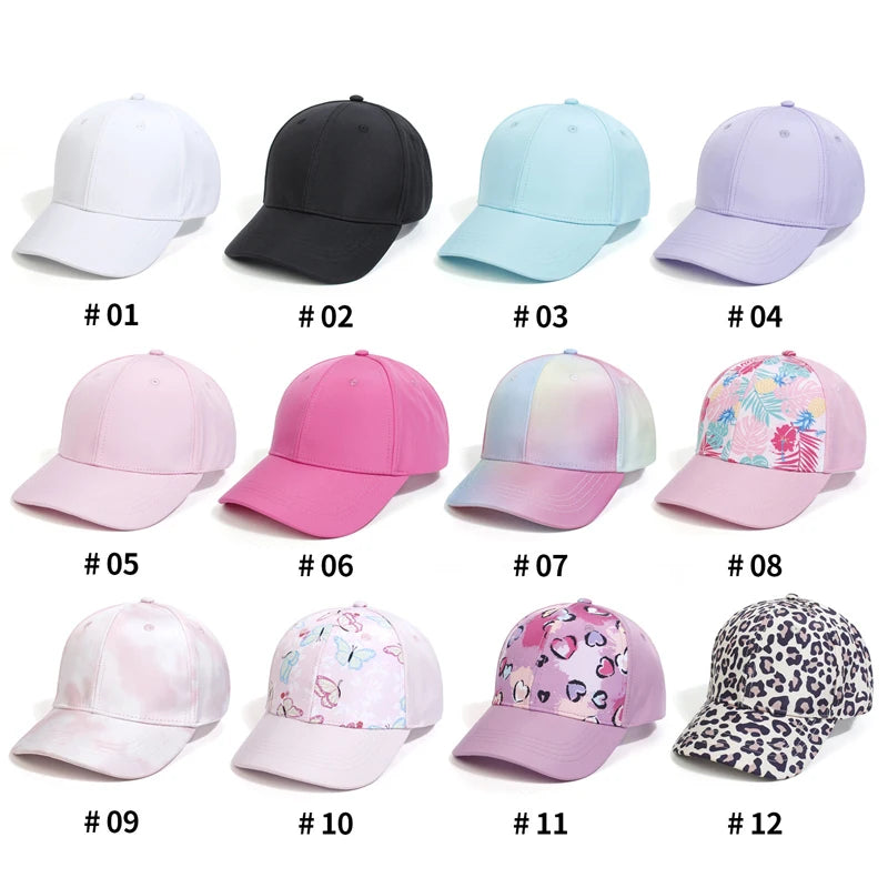 Mother Kids Baseball Caps for Girls Accessories Summer Child Girl Sun Hat Sports Travel Children Cap Adjustable 53/56cm