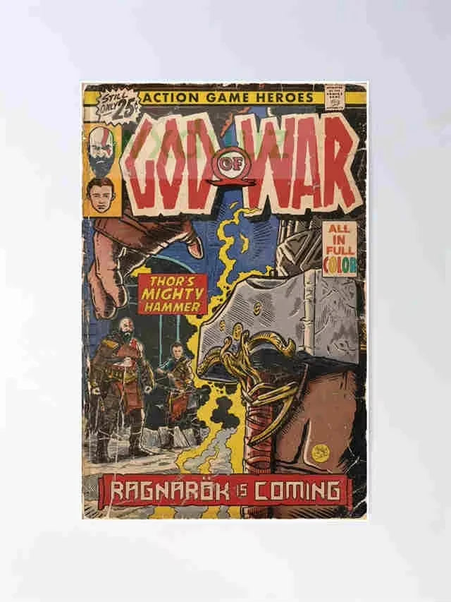 Home Decor Scandinavian Game Heroes Comic Poster — Vintage Pop Art Canvas Wall Painting