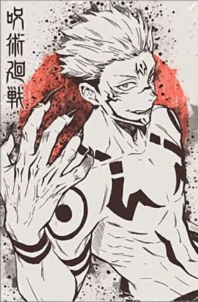 Jujutsu Kaisen Retro Canvas Poster — Japan Anime Wall Art for Game Room & Home