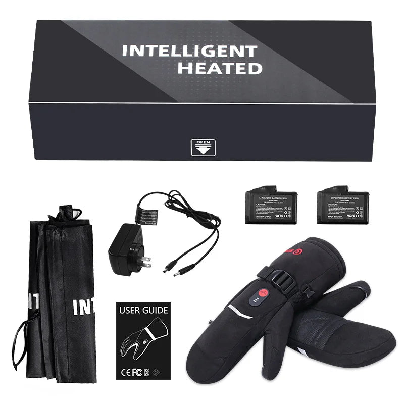 Savior Heat Heated Ski Mittens Winter — Rechargeable Battery Heated Gloves for Men & Women — view 6 of gloves