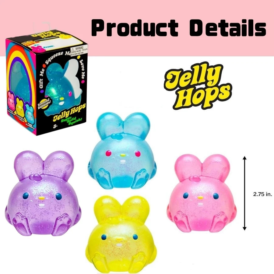 Ice Cube Sensory Fidget Toy — Squishy Stress-Relief Rabbit Squeeze Toy — view 2 of toys
