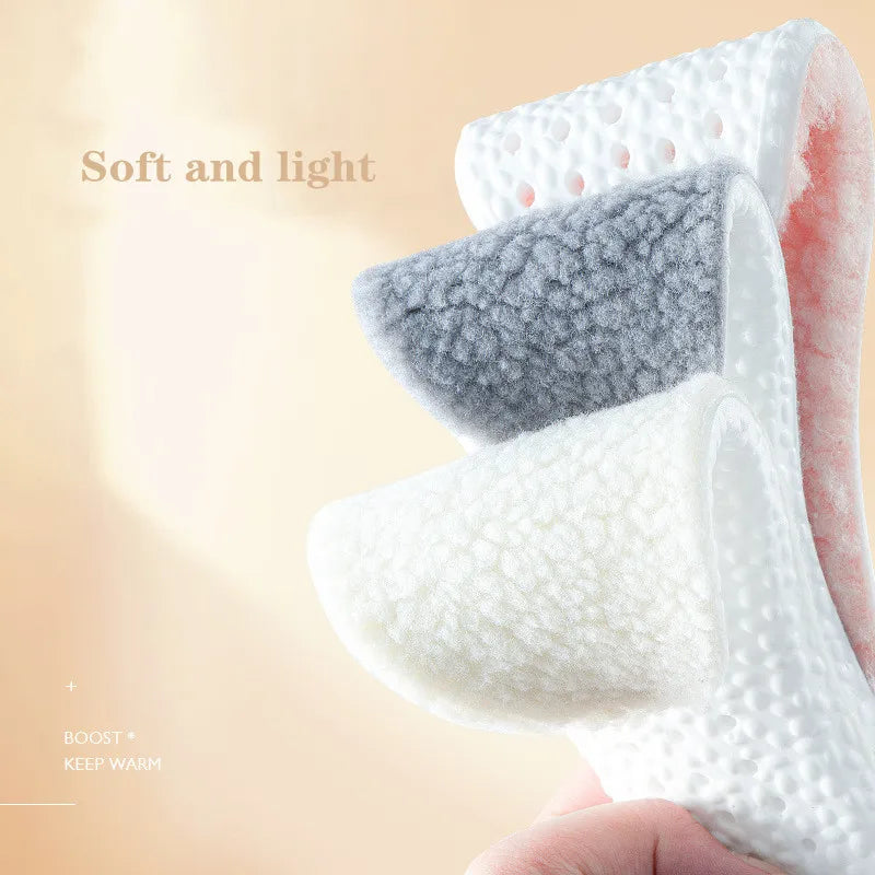 Heated Cashmere Thermal Insoles — Winter Warm Shoe Inserts — view 3 of shoe accessories