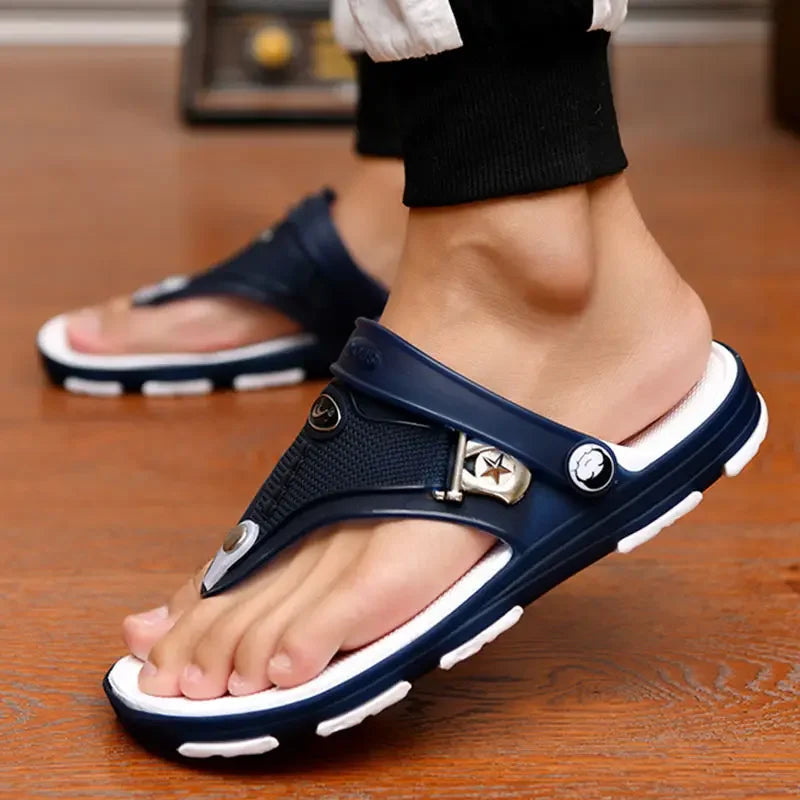 Sandals & Slides — Men's Outdoor Beach Slippers, Anti-Slip Peep-Toe Slip-On — view 6 of sandals & slides