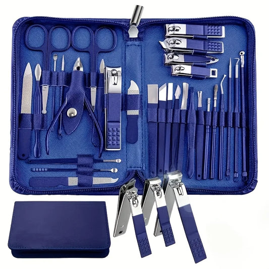 30PCS Nail Clipper Set – High-Quality Steel Manicure & Pedicure Kit with Nail Scissors and Grooming Tools