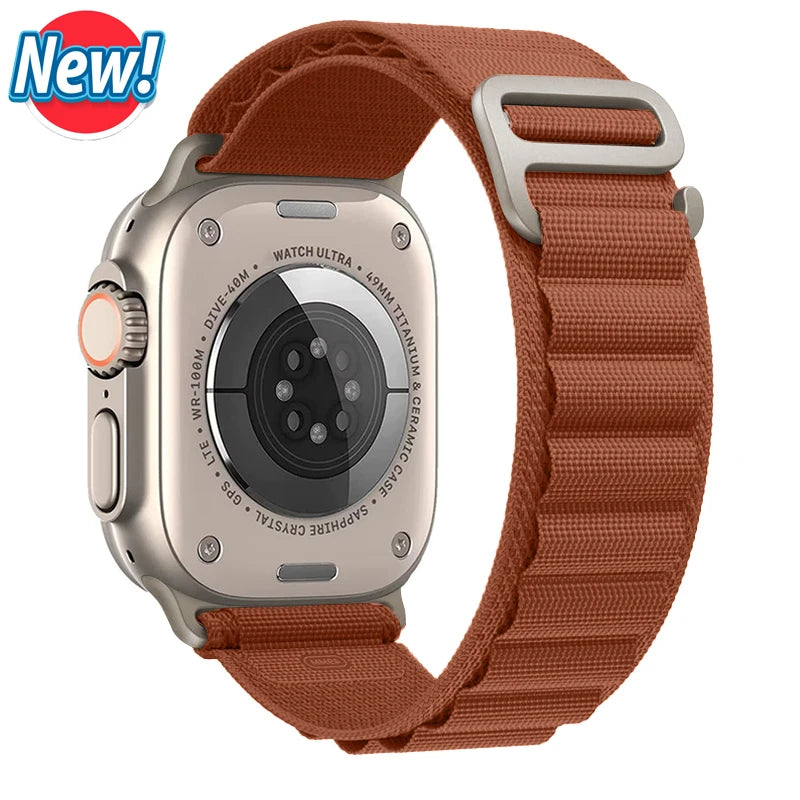 Alpine Loop Strap for Apple Watch Ultra — Nylon Hook Band 42/45/46/49mm — view 16 of watch straps