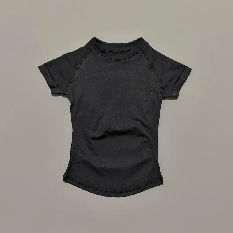 Impact Seamless Yoga Top &mdash; Women&rsquo;s Short-Sleeve Workout Shirt for Running &amp; Sports — view 9 of sports & fitness