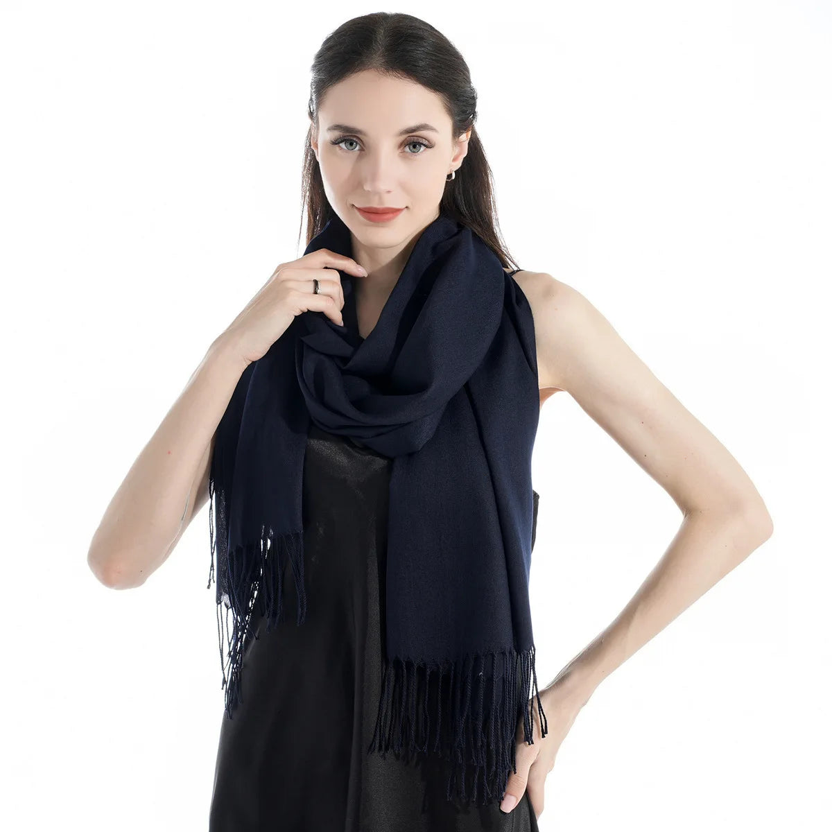 Pashmina Shawl Wrap Evening — Travel & Wedding Blanket Scarf, Drape-Anywhere Statement — view 12 of scarves & wraps