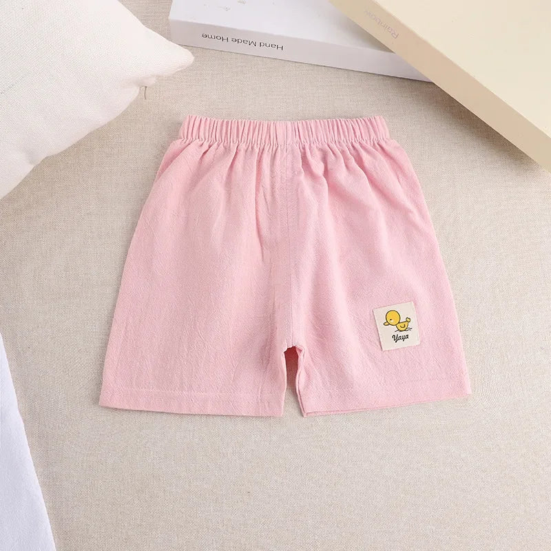 Kids Cotton-Linen Summer Shorts – Cute & Comfy (1-5 Years)