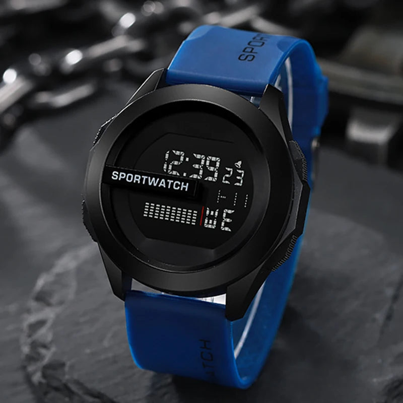 YIKAZE Men's Digital Sport Watch — Military Waterproof Stopwatch Wristwatch — view 7 of watches
