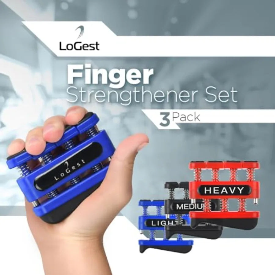 Silicone finger strengthener hand grip for musicians climbers and recovery training — view 4