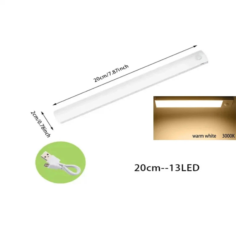 Under-Cabinet Kitchen Light &mdash; Motion Sensor USB Rechargeable Magnetic Strip for Wardrobe &amp; Cupboards — view 9 of led &amp; smart lighting