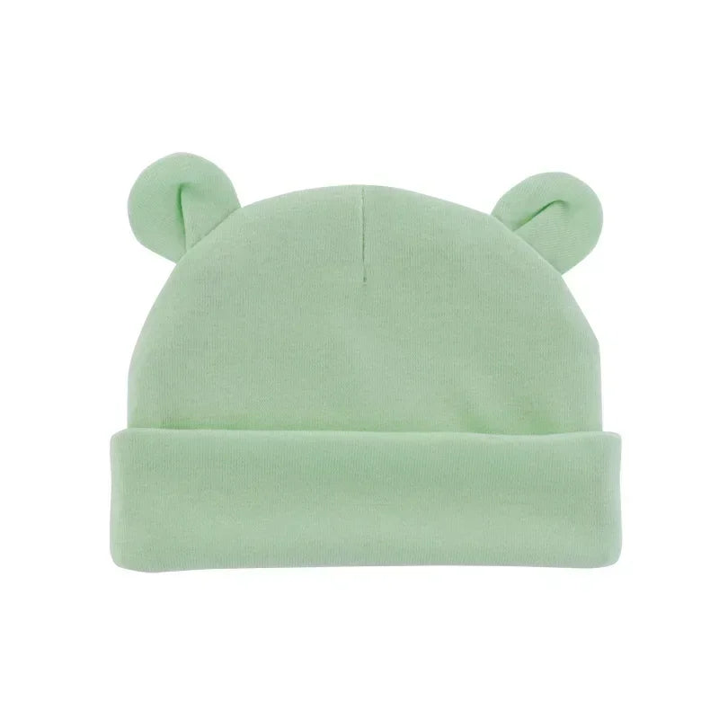 Newborn Ear-Shape Bonnet - Cotton Photography-Prop Hat for Babies 0-1Y — view 7 of baby hats