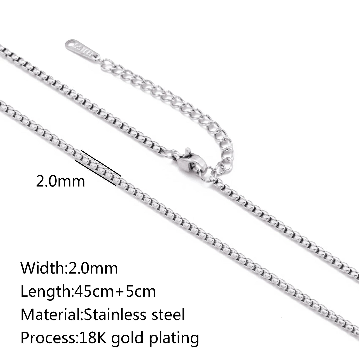 Unisex 5pc 18K Gold Cuba Cross Chain Necklace Set — PVD Plated Steel Jewelry