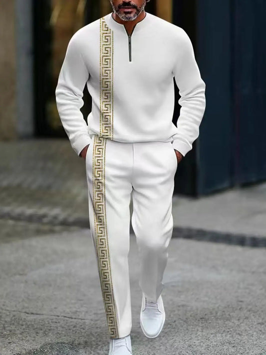 Men&rsquo;s European-Style Tracksuit Set &mdash; Fashionable Long-Sleeve Top &amp; Pants 2-Piece — view 1 of tracksuits