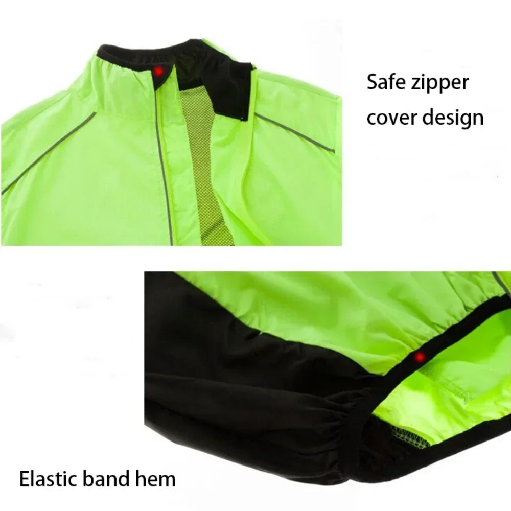 Reflective Men&rsquo;s Running &amp; Cycling Windbreaker &mdash; Waterproof MTB Bike Jacket — view 4 of sports & fitness