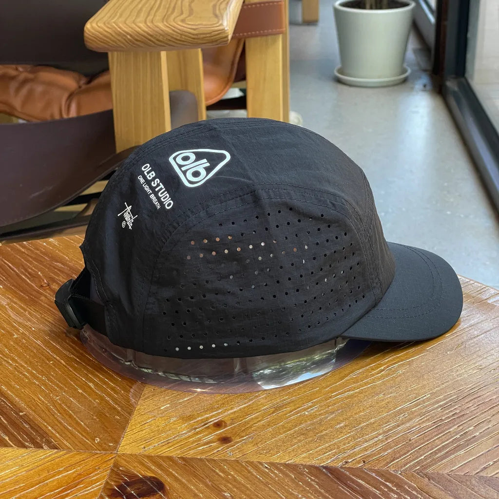 Short-Brim Quick-Dry Mesh Cap — Athletic Running Gym Lightweight UV Protection Couples Hiking Hat — view 8 of hats & caps