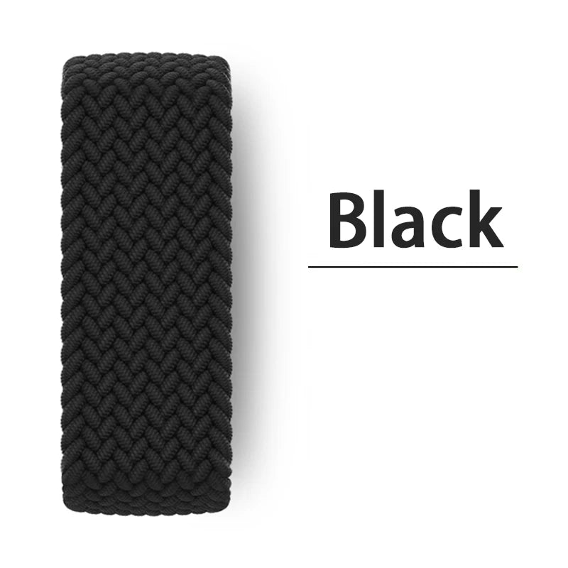 Braided Solo Loop Band for Apple Watch — Stretch Nylon Strap 38/40/41/42/44/45/46/49mm — view 9 of watch straps