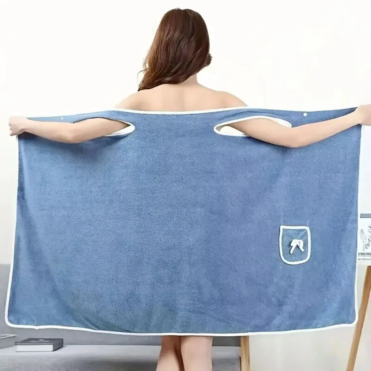 Bath Towels Wearable Beach Wrap — Womens Fast-Drying Spa Bathrobe for Shower, Bath & Gym — view 7 of bath & towels