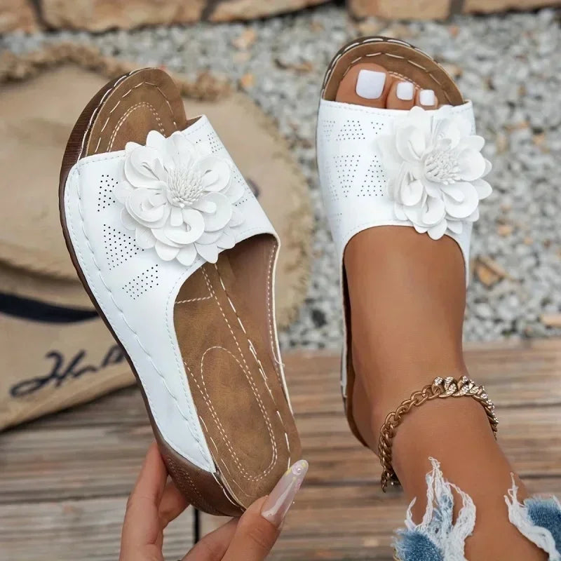 Low-Platform Slipper Slides — Elegant Fashion Sandals for Casual Wear — view 10 of sandals & slides