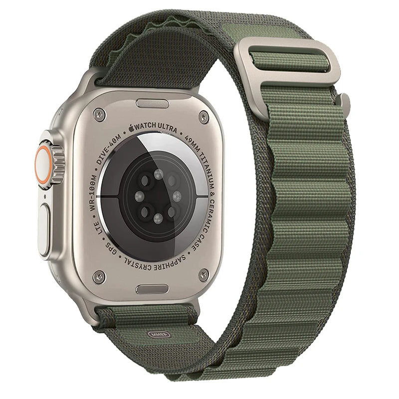 Alpine Loop Strap for Apple Watch Ultra — Nylon Hook Band 42/45/46/49mm — view 17 of watch straps