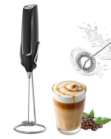 Handheld Electric Milk Frother Wand – Coffee Foam Maker & Whisk Mixer for Latte, Matcha & Hot Chocolate