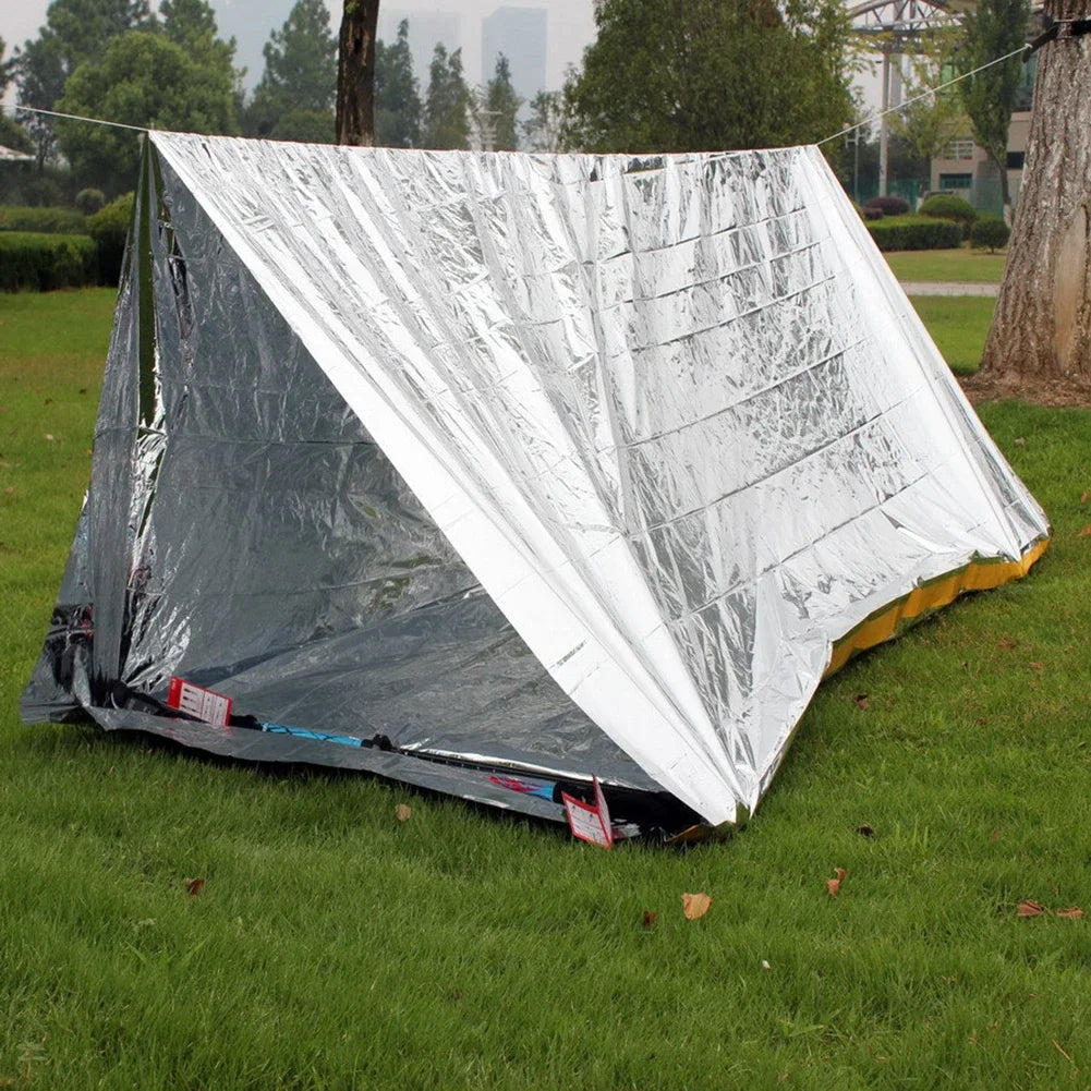 Emergency Mylar Survival Blanket Bulk Pack — Lifesaving Thermal Foil — view 5 of outdoor sports