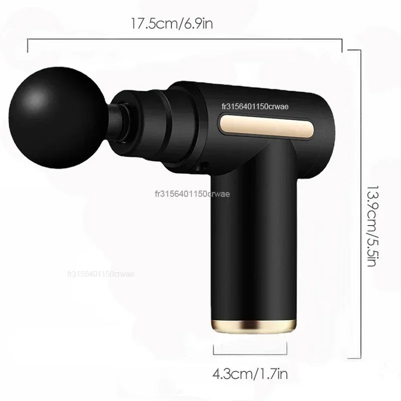 Mini Muscle Massage Gun Protable Body Massager Deep Handheld Percussion Massager for Body Back and Neck Leg — view 4 of electronics & gadgets