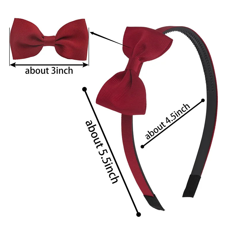 1PCS Cute Solid Color Ribbon Hair bands for Baby Girls Bows summer Headband for girls Kids Fashion Hair Aceessories  FDr10 — view 6 of product