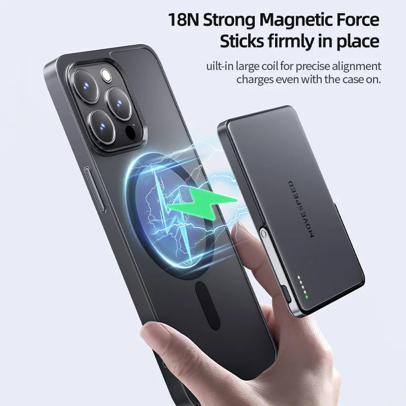 MOVESPEED S05 Pro Magnetic 5000mAh MagSafe Power Bank with Stand — view 5 of power banks