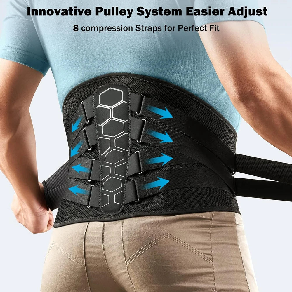 Lower Back Brace with Hexagonal Lumbar Support — Doctor-Recommended Posture — view 5 of braces & support