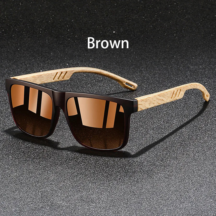 Vintage Square Frame Sunglasses, UV400 for Driving & Fishing — view 8 of sunglasses