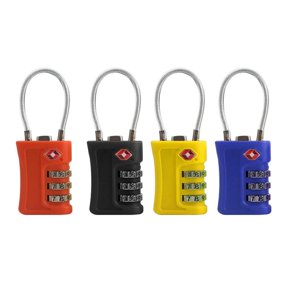 TSA Customs Lock 3 digits Travel Password Changeable Lock Digital Lock Zinc Alloy Suitcase Luggage Anti-theft Lock for Airplane — view 6 of product